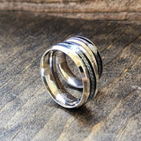 Boldness -  New Version MARRIAGE Stainless Steel  Ring Band for Him.