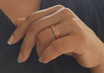 Boldness -  New Version MARRIAGE Glowing Stainless Steel Ring Band for Her.