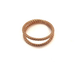 Strong And Courageous Rope Ring 14Kt. Rose Gold.