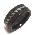 Boldness SINGLE ADULT -Exotic Black Ceramic Ring. "Natural Bold"