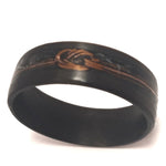 Boldness MARRIAGE - Exotic Carbon Fiber Ring For Him "Plain Black".
