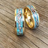Classic- Boldness Gold Plated Hand Made MARRIAGE Design "Gold Aqua" For Her.