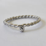 Boldness for Her (SINGLE ADULT) S. Silver 925 Rope Ring Band.