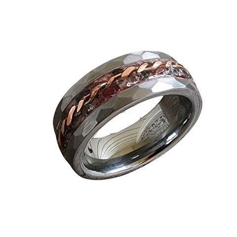 Boldness - Exotic SINGLE ADULT Hammered Tungsten. Wild.
