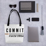 COMMITMENT  Finish strong - Tote bag